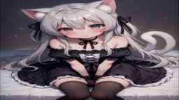 可愛い猫耳銀髪オリキャラ