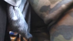 Encoxada cute blonde girl with big ass