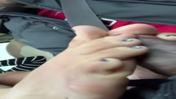 Car Footjob 4