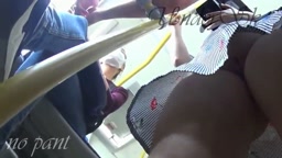 no panties perfect shaved pussy voyeur