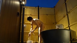 ks-028  R大インカレ旅行サークル冬休み温泉合宿  露天風呂隠し撮り②