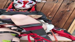 キツネの顔のロールプレイ中出し