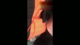 【お触り＆生ぶっかけ】真面目な清楚JKを生オカズ（＋おさわり）