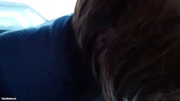 個撮 人妻さんの車内フェラ