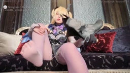 Cosplayバニーガール足フェチ