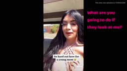 slutty tiktok mom mocks son