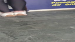 visible thong in cybercaffe pt2