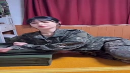 韓国軍服美女と交尾　前編