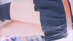 Chinese girl cosplayer event panties shot