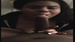 黒人爆乳のフェラ抜き