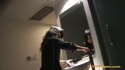 Asian Girl Uses a Bottle to Masturbate