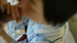 フェラ　口内射精ごっくん(顔出し)