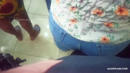 She didn't notice that hard rock pressing against her cheeks