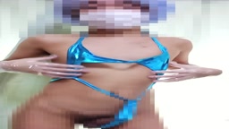 光沢水着を買ったメスホモくん1