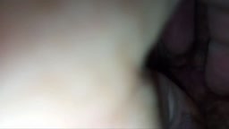 Wife's tight pussy opened slow motion