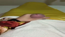 Satin brown yellow baju kurung cumshot part 2