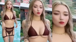 38歳ビキニで踊る美魔女