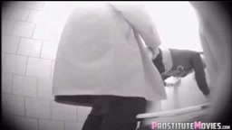 Grabbing my friend's pussy in the company bathroom