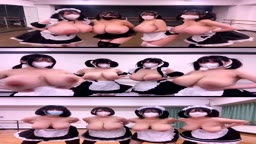 メイド達が長～い爆乳おっぱいを見せつけちん媚び♡