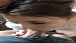 If she gave me a blowjob like that, I’d have to ask her, “Who taught you how to do that?”