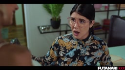 Shemale Fucks Female Slut with Anal Creampie Ending