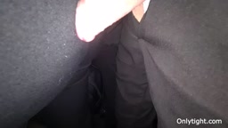 Cum After Deep Encoxada Between Ass on Bus