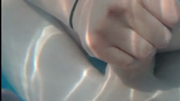 Skinny Dipping and Teasing in the Garden Pool - Amateur Teen