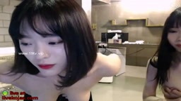 Korean busty lesbians hot show