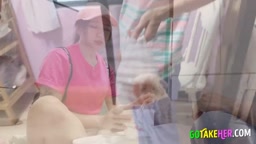 Lucky Guy Orders Delivery and Gets a Beautiful Big-Breasted Girl