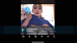 金髪巨乳　通話