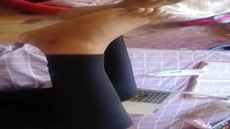 Friend Ignores me while I play with her feet