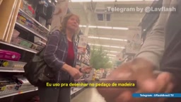 talking to nice lady just letting dick next to her