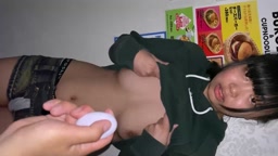 パパ活娘ホテルで大量顔射