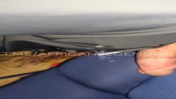 Encoxada blue leggings wedgie