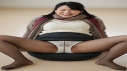 パンストM字羞恥 (6)