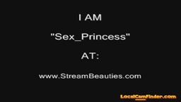 Squirting webcam babe with her cat