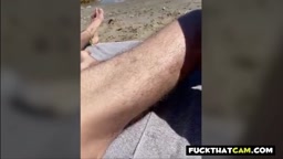 Public Beach Fun: Amateur Couple's Adventure