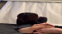 asian tickling feet