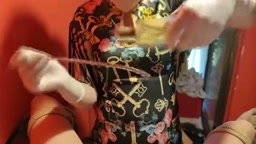 Chinese femdom handjob