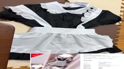 フリマサイトで買ったメイド服にぶっかけ