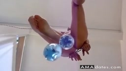 Bound Slut Takes Bottle and Screams for More