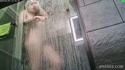 cousin taking a bath