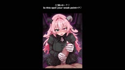 言葉責めしながら亀頭責め手コキ