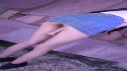 デニムミニ　オナニー