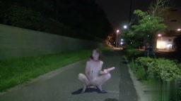 《露出・肉便器》夜道で露出中に知らない男に中出しされる貸出妻