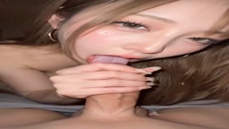 美女の主観フェラ