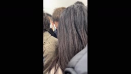 電車　私服　パンツの中まで
