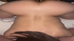 ものすごいクビレとお尻の差 この日は生理が始まった日だったので中出しもしました