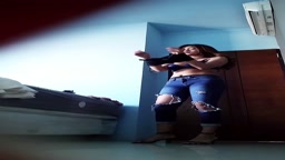 Voyeur Indo Casting Model Changing Room and Bathroom - 113