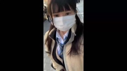 わかばちゃん 激ミニ制服JKで乳出し食い込みTバック露出自撮り